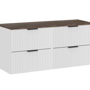 Comad Koupelnová skříňka pod deskové umyvadlo Adel White SET-ADW B VINTAGE 120 bílá/santa fe oak