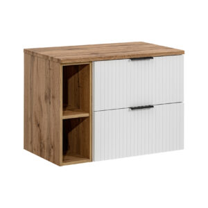 Comad Koupelnová skříňka pod deskové umyvadlo Adel White SET-ADW B WOTAN 80 bílá/dub artisan