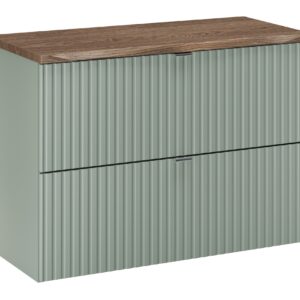 Comad Koupelnová skříňka pod deskové umyvadlo SET-LRG B NAT Casella 80 zelená/dub casella