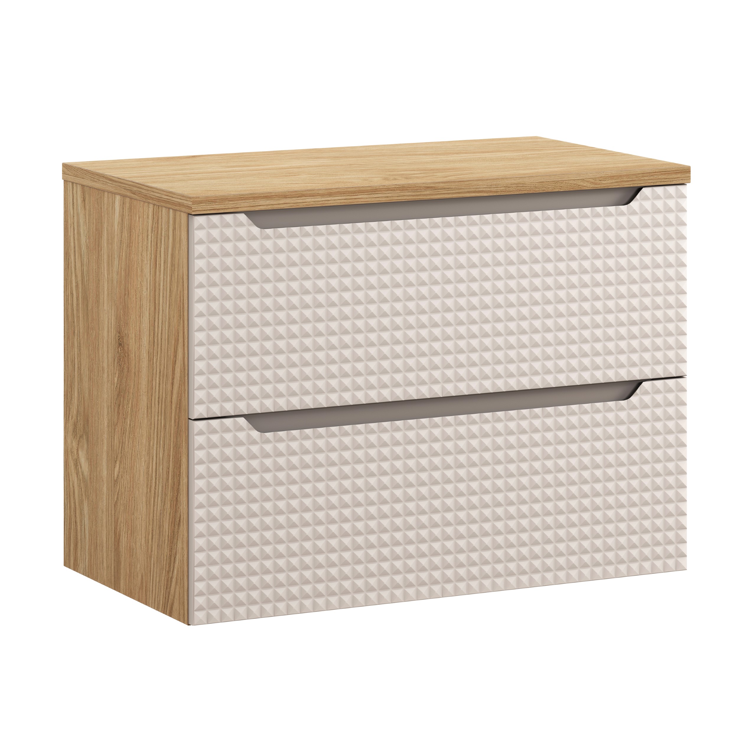 Comad Koupelnová skříňka pod deskové umyvadlo SET-LXB B 80 dub olejovaný/béžová
