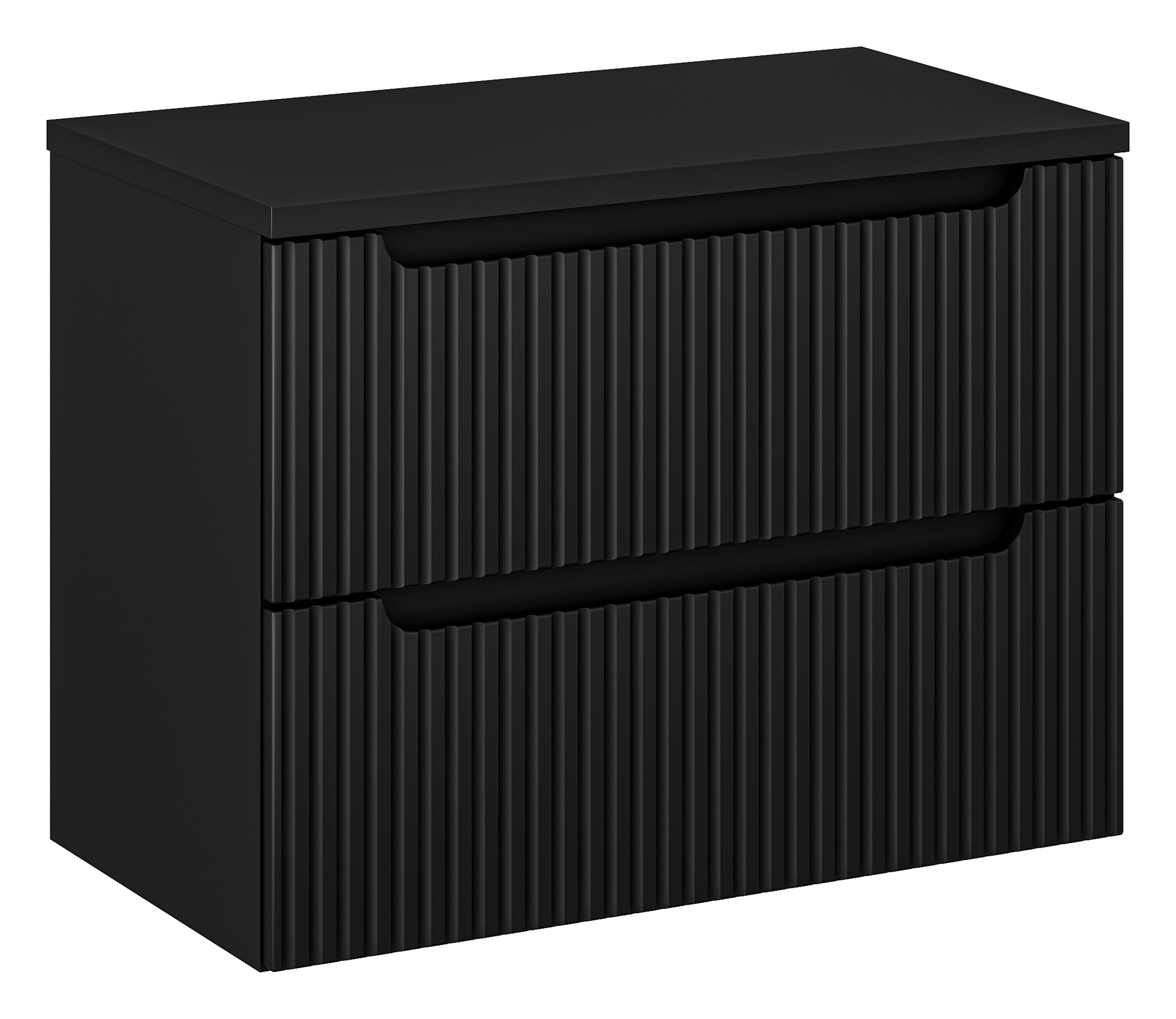 Comad Koupelnová skříňka pod deskové umyvadlo SET-NOB B Black Nova 80 černá
