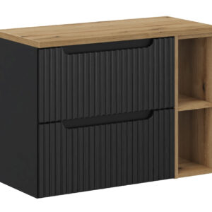Comad Koupelnová skříňka pod deskové umyvadlo SET-NOB B Oak 80 černá/dub coast evoke