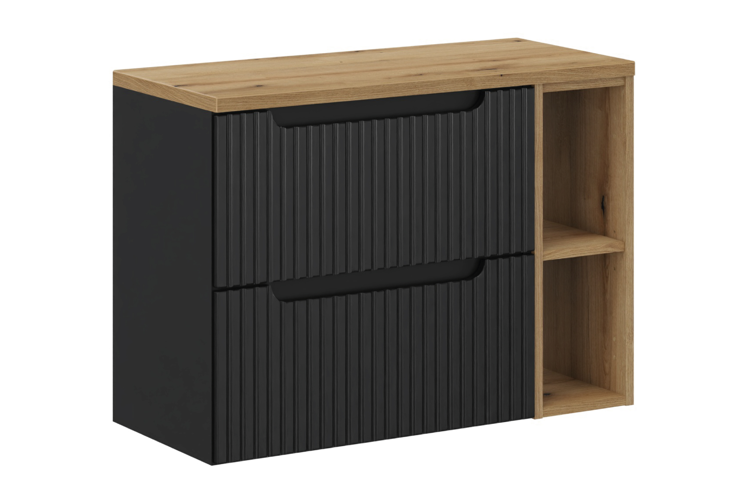 Comad Koupelnová skříňka pod deskové umyvadlo SET-NOB B Oak 80 černá/dub coast evoke