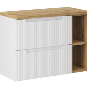 Comad Koupelnová skříňka pod deskové umyvadlo SET-NOW B Oak 80 bílá/dub coast evoke