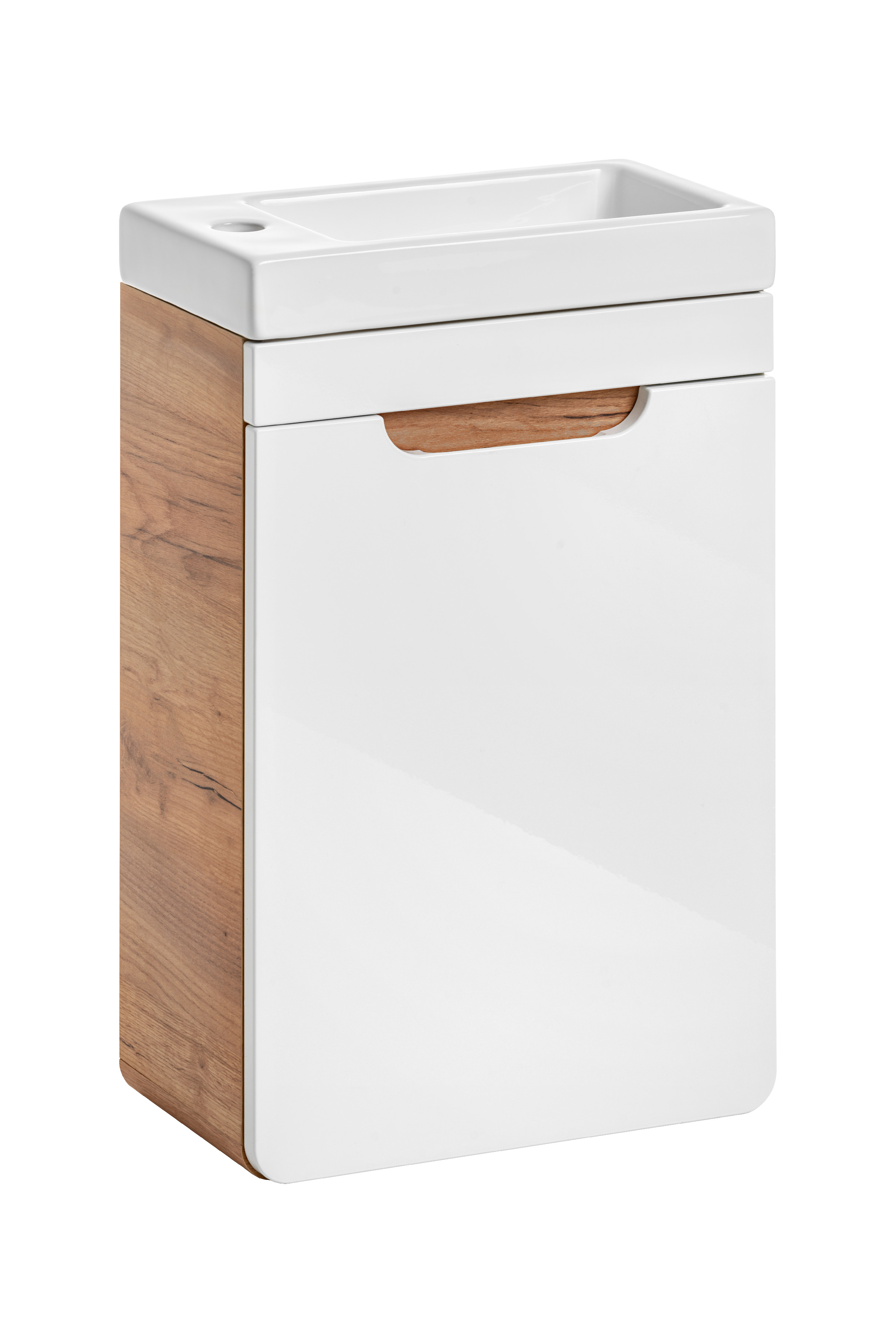 Comad Koupelnová skříňka pod umyvadlo Aruba White 40/22 dub craft/bílá