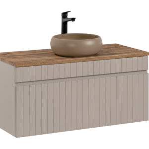 Comad Koupelnová skříňka s deskovým umyvadlem SET - ICC B 100 kašmír/dub coast evoke