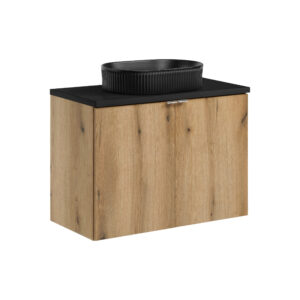 Comad Koupelnová skříňka s deskovým umyvadlem SET-NOA B BLACK 80 dub coast evoke