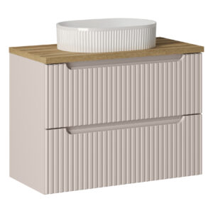Comad Koupelnová skříňka s deskovým umyvadlem SET-NOC B OAK 80 kašmír/dub coast evoke