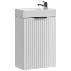 Comad Koupelnová skříňka s keramickým umyvadlem Adel White 40 cm - bílá