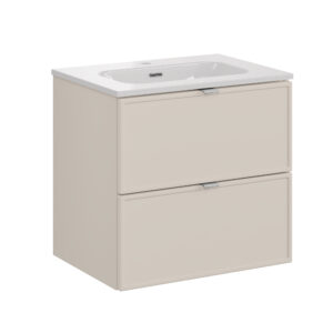 Comad Koupelnová skříňka s keramickým umyvadlem Bella Cashmere 60 cm - kašmír
