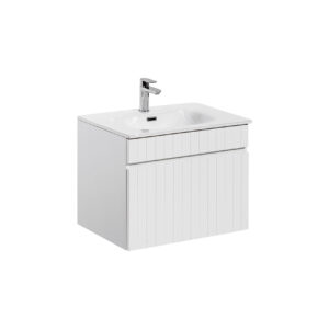 Comad Koupelnová skříňka s keramickým umyvadlem Iconic White 60 cm - bílá mat