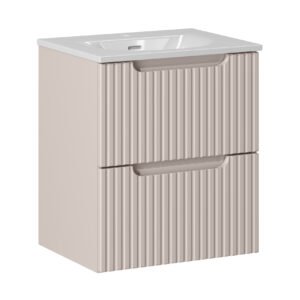 Comad Koupelnová skříňka s keramickým umyvadlem Nova Cashmere 50 cm - kašmír