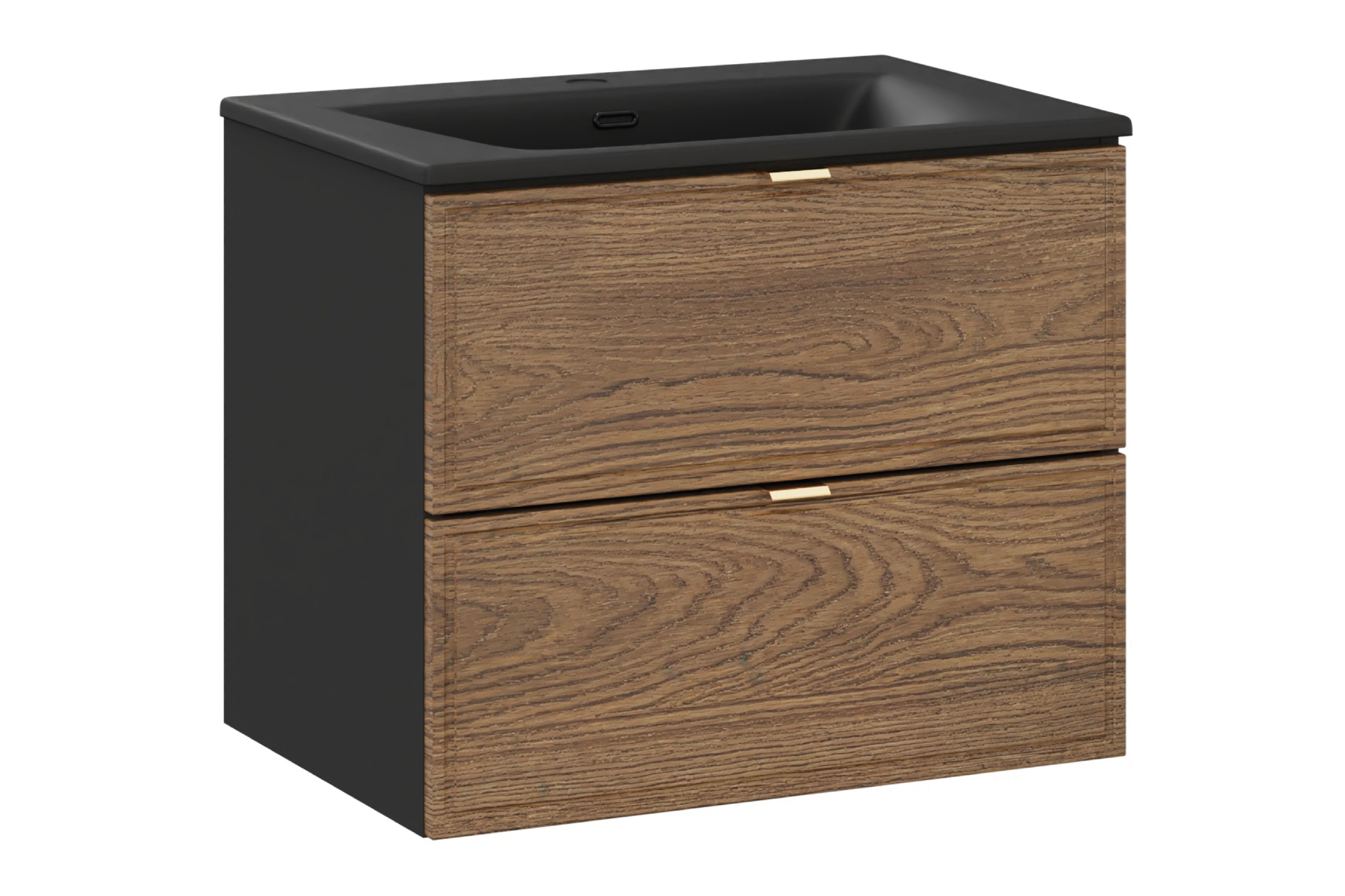 Comad Koupelnová skříňka s keramickým umyvadlem Talia Casella II 60 cm - dub casella