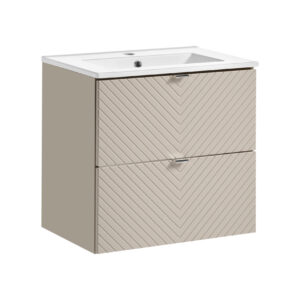 Comad Koupelnová skříňka s keramickým umyvadlem Viva Cashmere 60 cm - kašmír