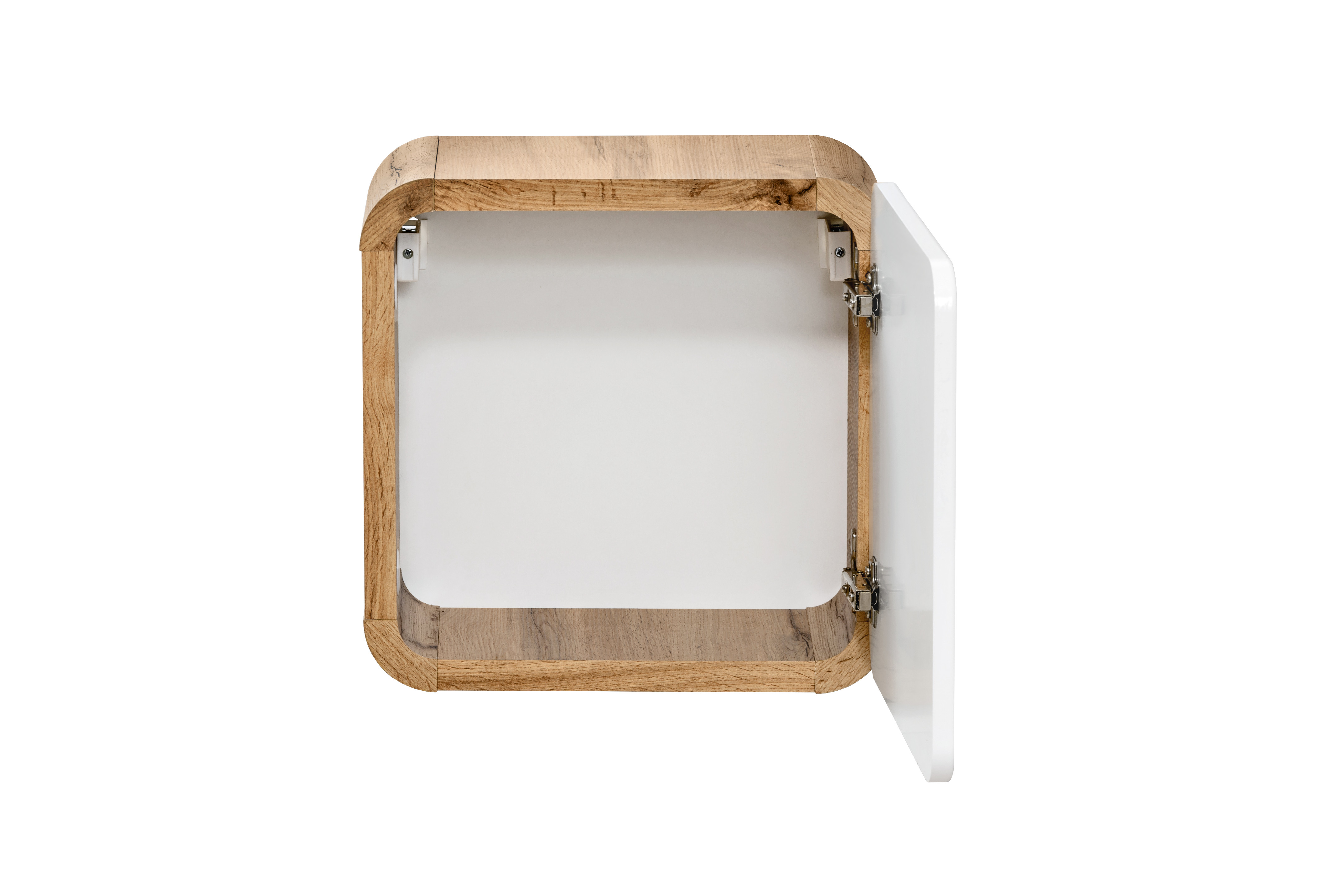 Comad Koupelnová skříňka závěsná horní Qubik Aruba White 35 dub craft/bílá - Obrázek 2