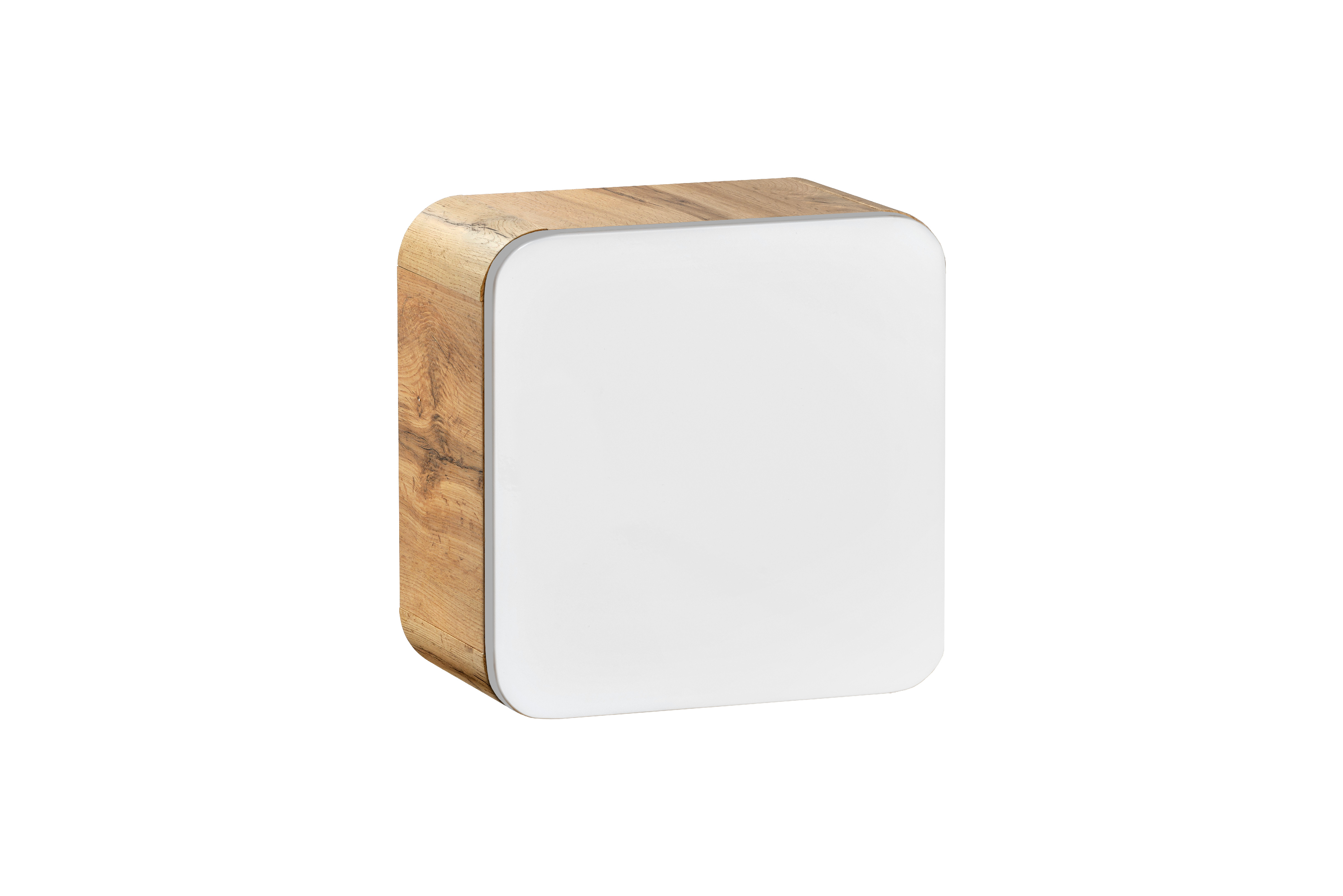Comad Koupelnová skříňka závěsná horní Qubik Aruba White 35 dub craft/bílá