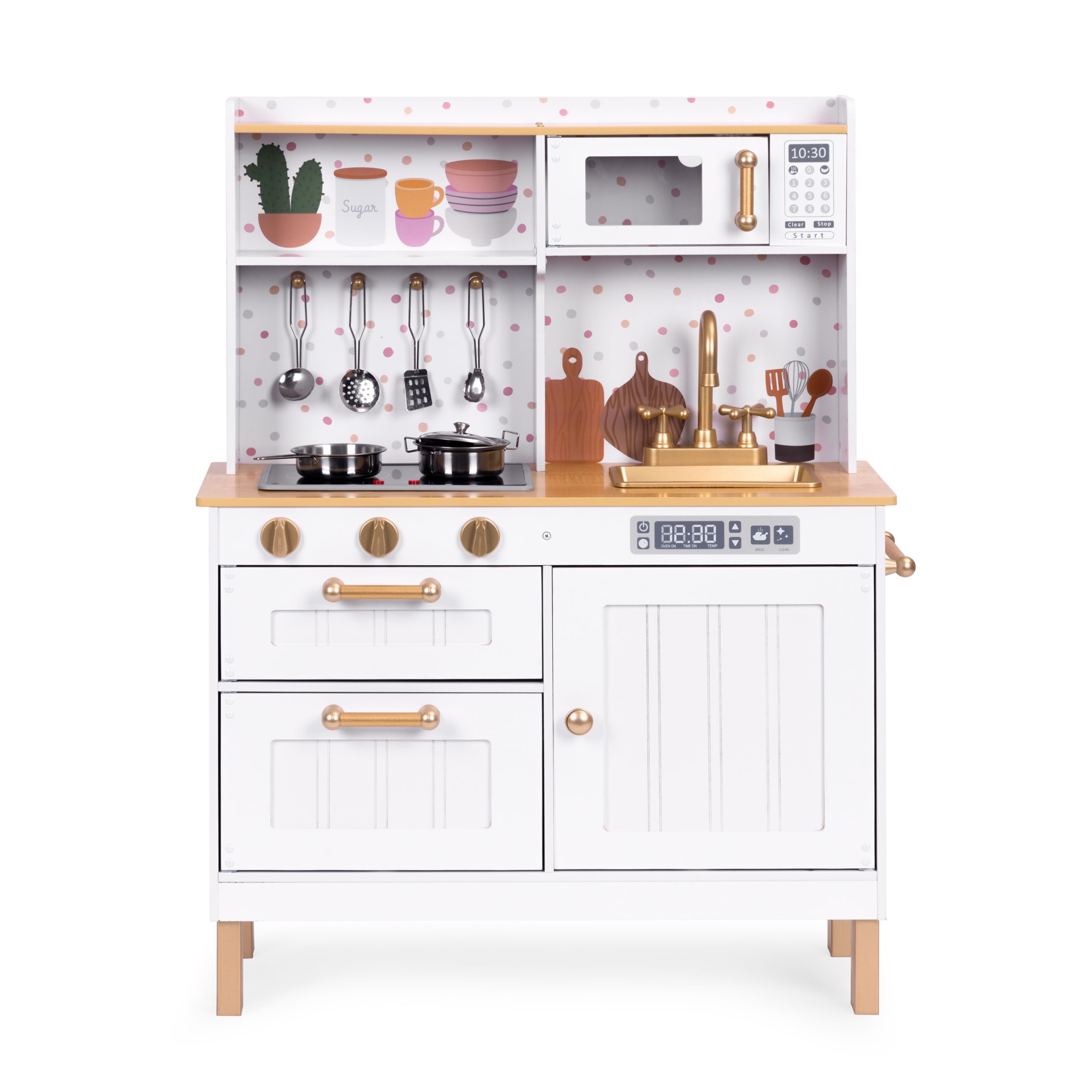 ECOTOYS Dětská kuchyňka VINTAGE bílá - Obrázek 2