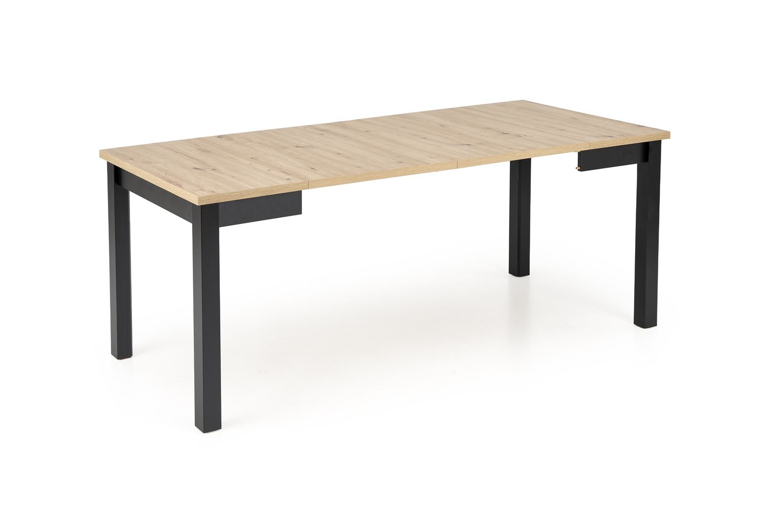 HALMAR Rozkládací jídelní stůl Qubik 80/200 cm dub artisan/černý - Obrázek 2