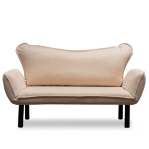 Hanah Home 2-místná pohovka Chatto 140 cm krémová
