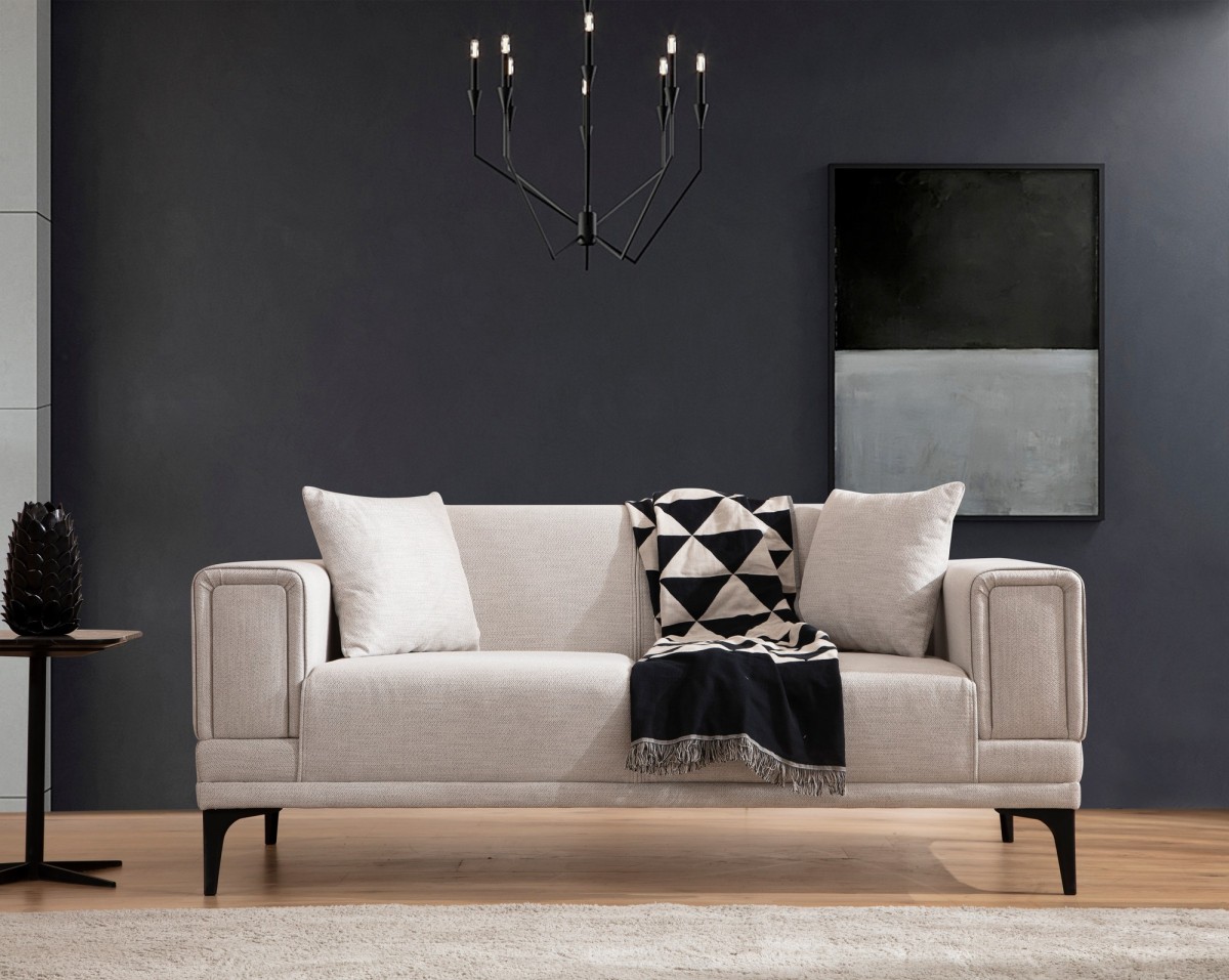 Hanah Home Dvoumístná pohovka Horizon 170 cm ecru - Obrázek 2