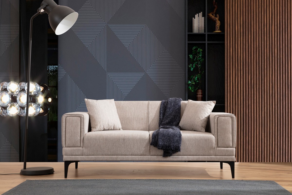 Hanah Home Dvoumístná pohovka Horizon 170 cm světle hnědá - Obrázek 2
