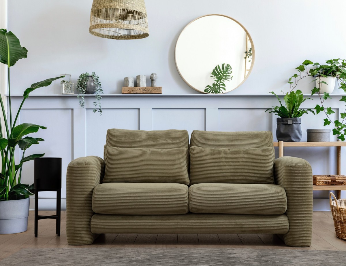 Hanah Home Dvoumístná pohovka Lily 180 cm zelená - Obrázek 2