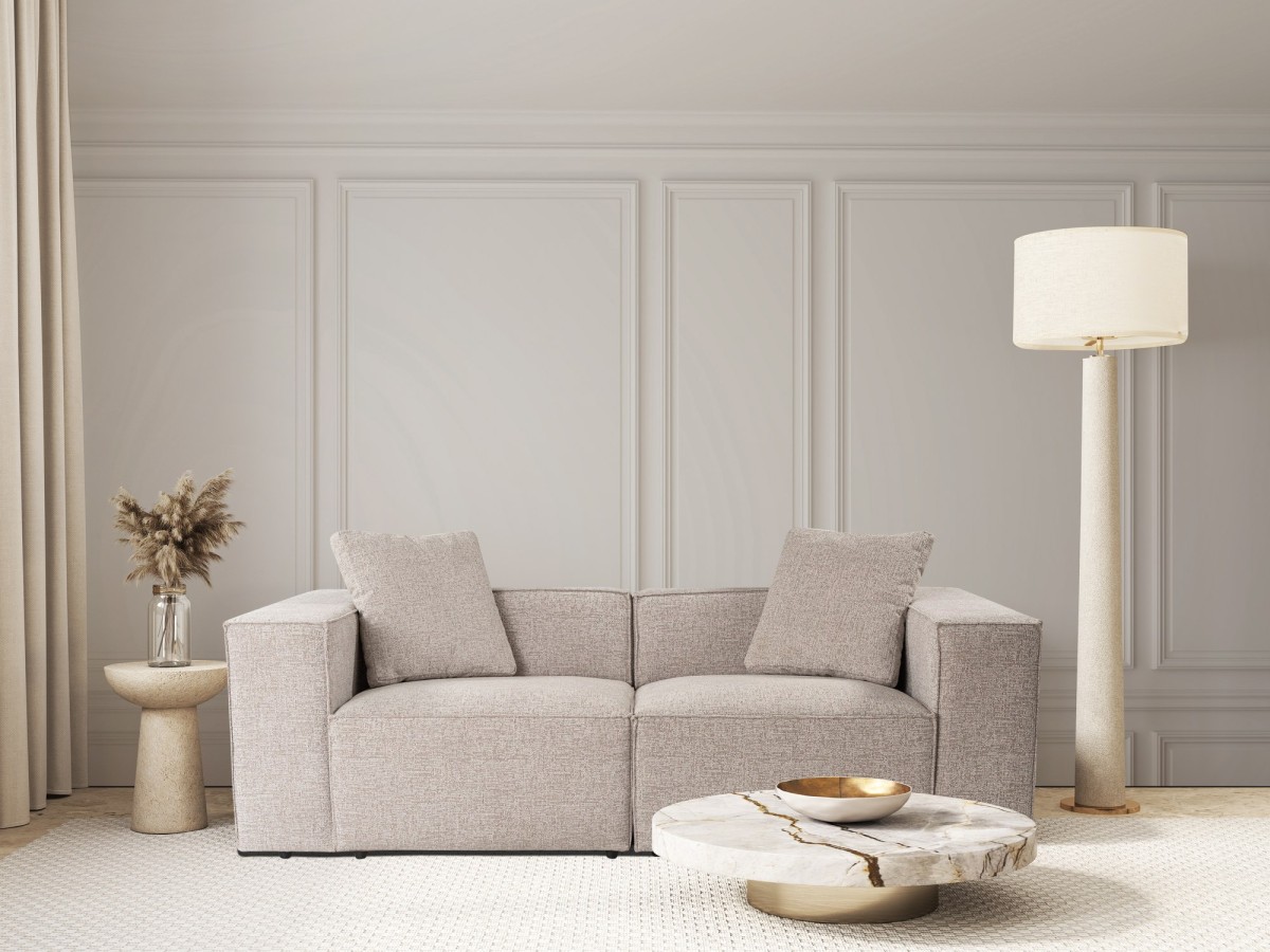 Hanah Home Dvoumístná pohovka Lora 220 cm mocha - Obrázek 2