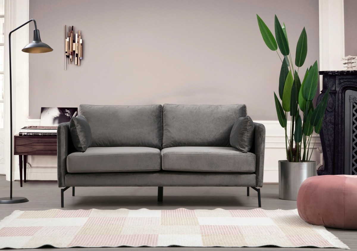 Hanah Home Dvoumístná pohovka Sino 177 cm šedá - Obrázek 2