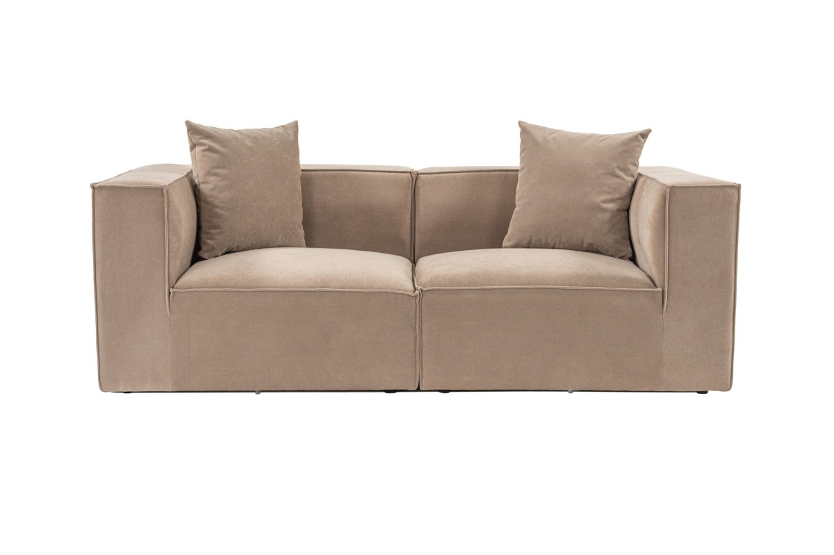 Hanah Home Dvoumístná pohovka Sora 220 cm cappucino - Obrázek 2