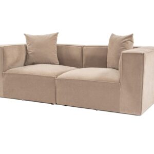 Hanah Home Dvoumístná pohovka Sora 220 cm cappucino