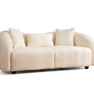 Hanah Home Dvoumístná pohovka Venedik 190 cm boucle krémová