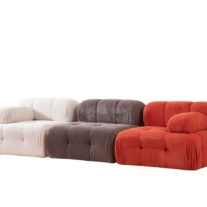 Hanah Home Modulová pohovka Doblo I 315 cm bílá/šedá/červená