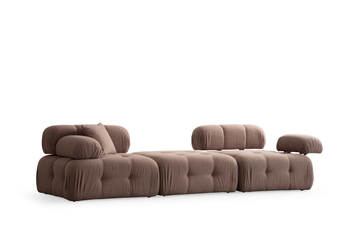 Hanah Home Modulová pohovka Doblo II 315 cm hnědá - Obrázek 2