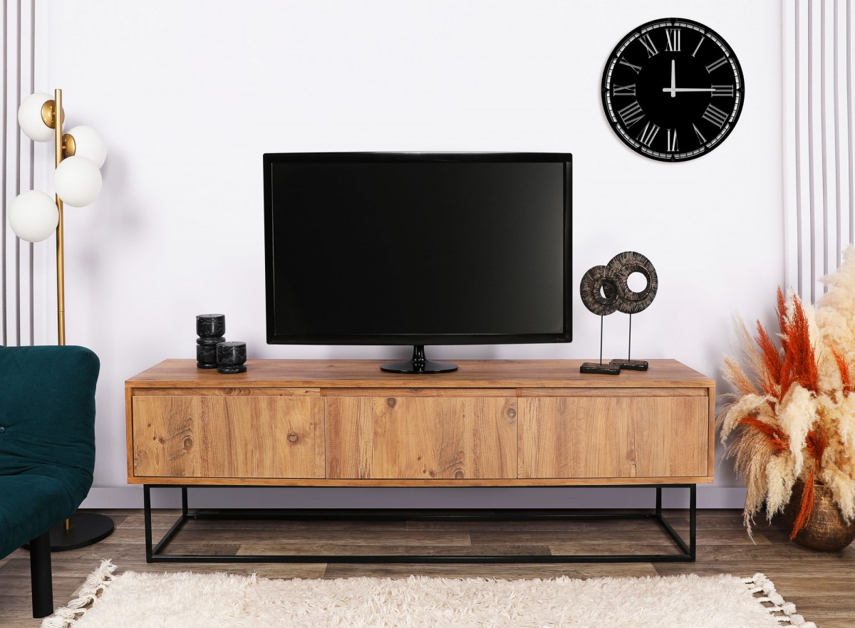 Hanah Home TV stolek Lupin 140 cm ořech - Obrázek 2