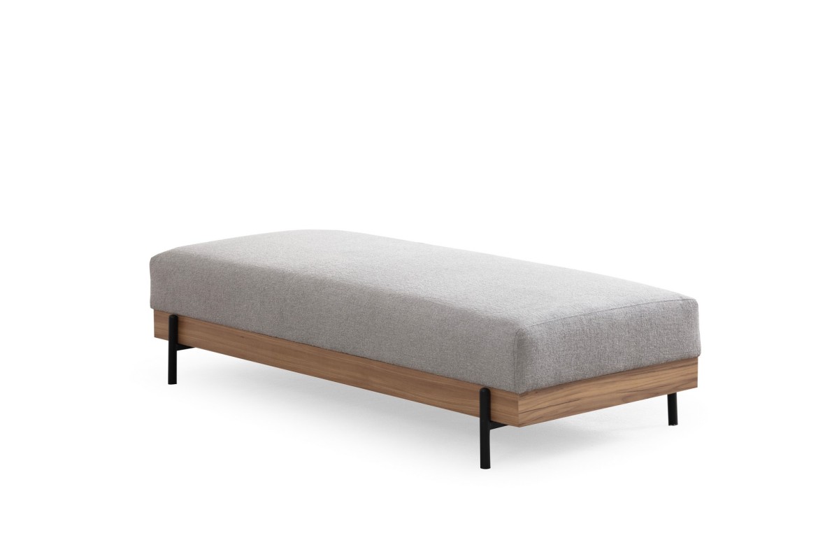 Hanah Home Taburet ETI 158 cm šedý/dub přírodní - Obrázek 2