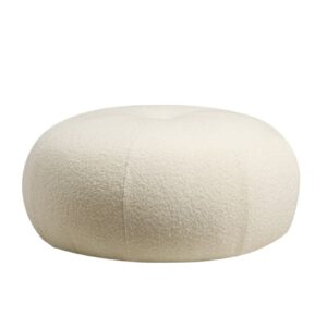 Hanah Home Taburet TINA bouclé bílý