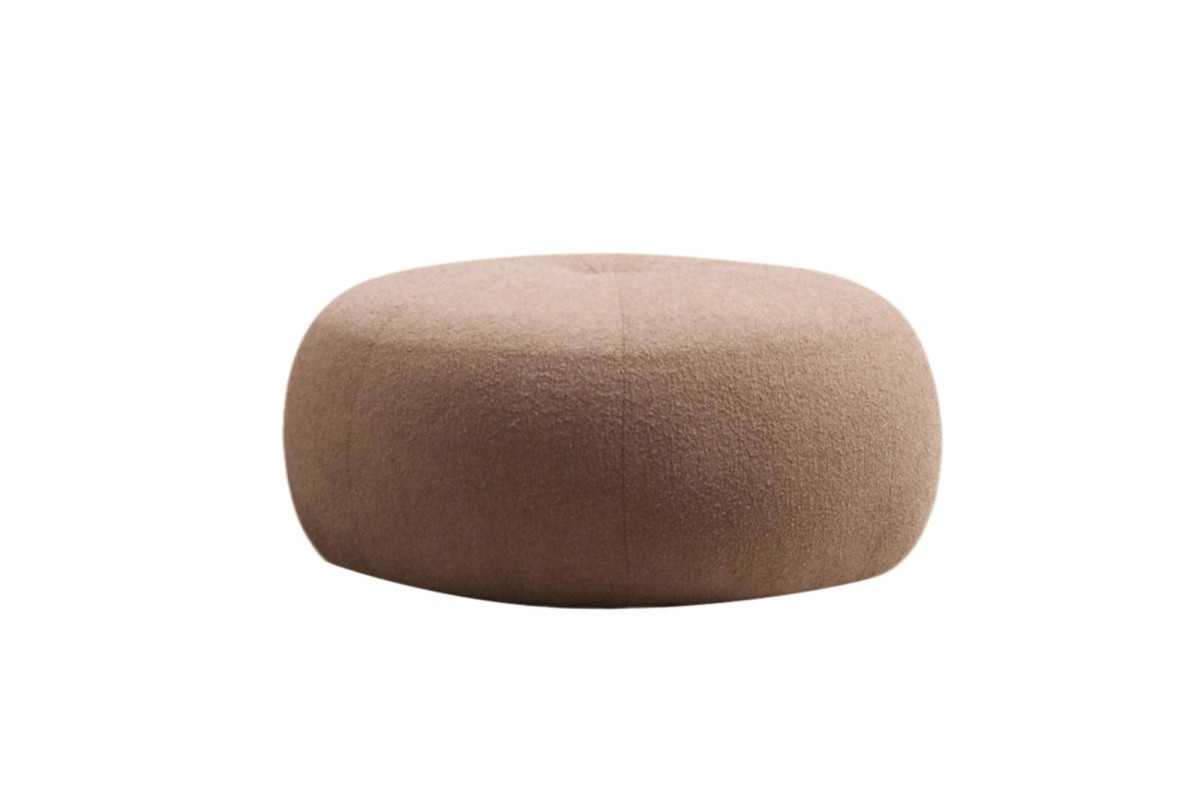 Hanah Home Taburet TINA bouclé cappuccino