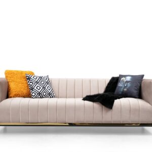Hanah Home Třímístná pohovka Bellino 222 cm béžová