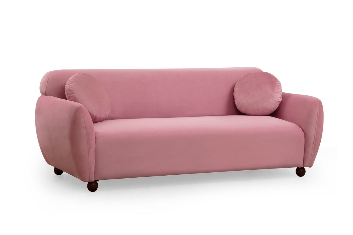 Hanah Home Třímístná pohovka Eddy 223 cm růžová