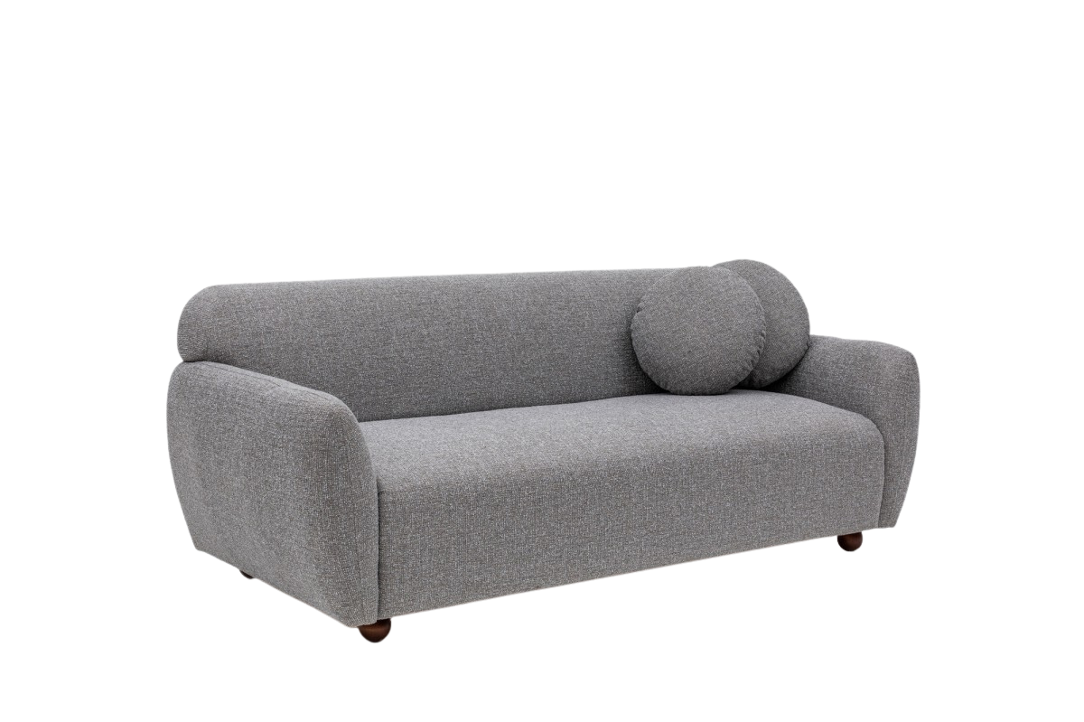 Hanah Home Třímístná pohovka Eddy 223 cm světle šedá