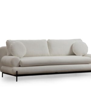 Hanah Home Třímístná pohovka Livorno 230 cm bílá