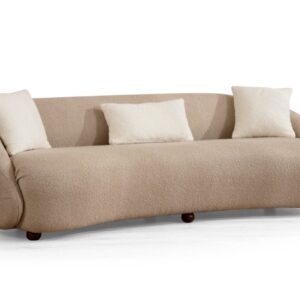 Hanah Home Třímístná pohovka Napoli 230 cm cappuccino