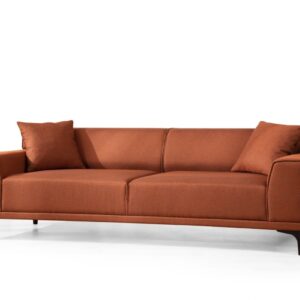 Hanah Home Třímístná pohovka Petra 212 cm oranžová
