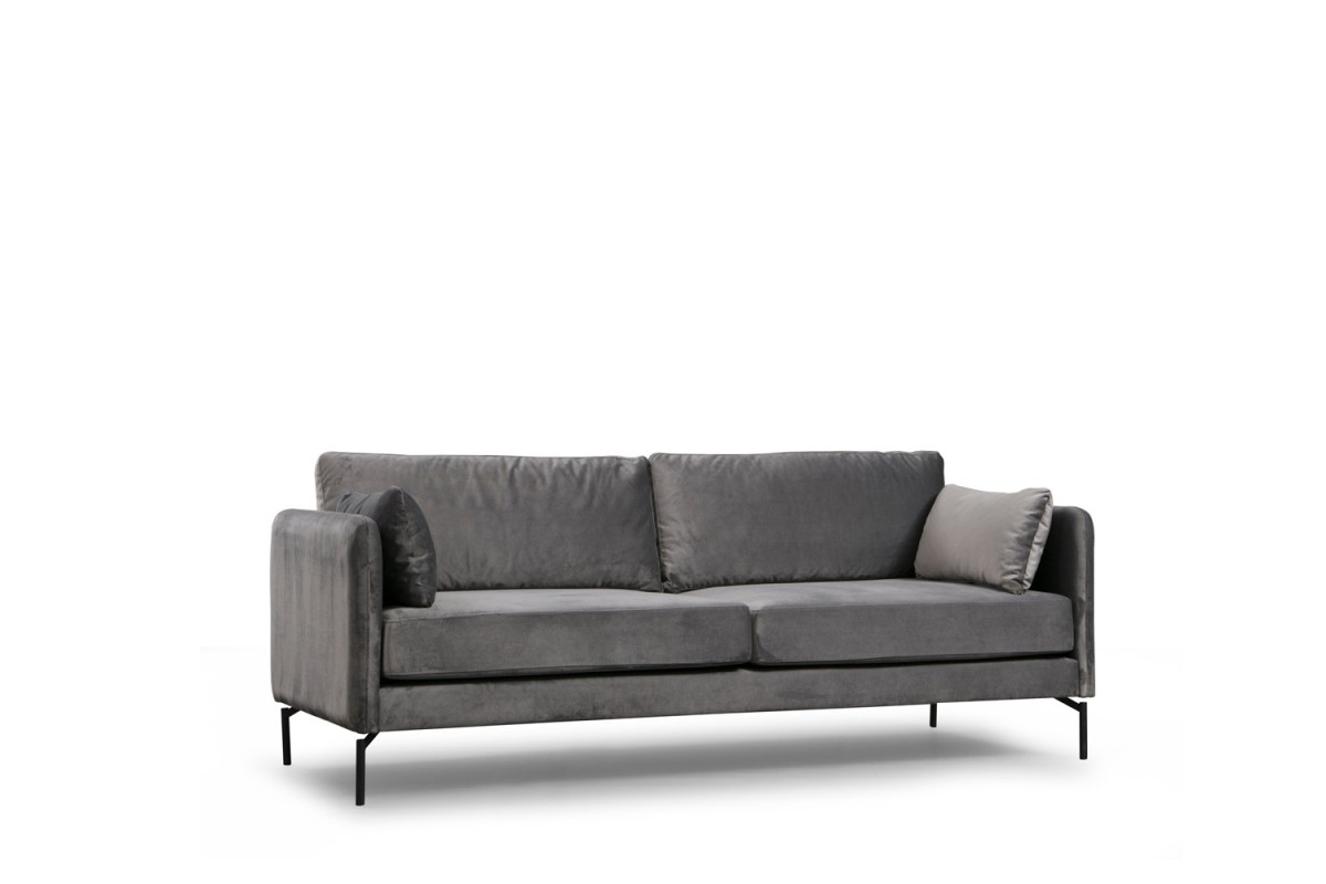 Hanah Home Třímístná pohovka Sino 217 cm šedá