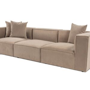 Hanah Home Třímístná pohovka Sora 325 cm cappucino