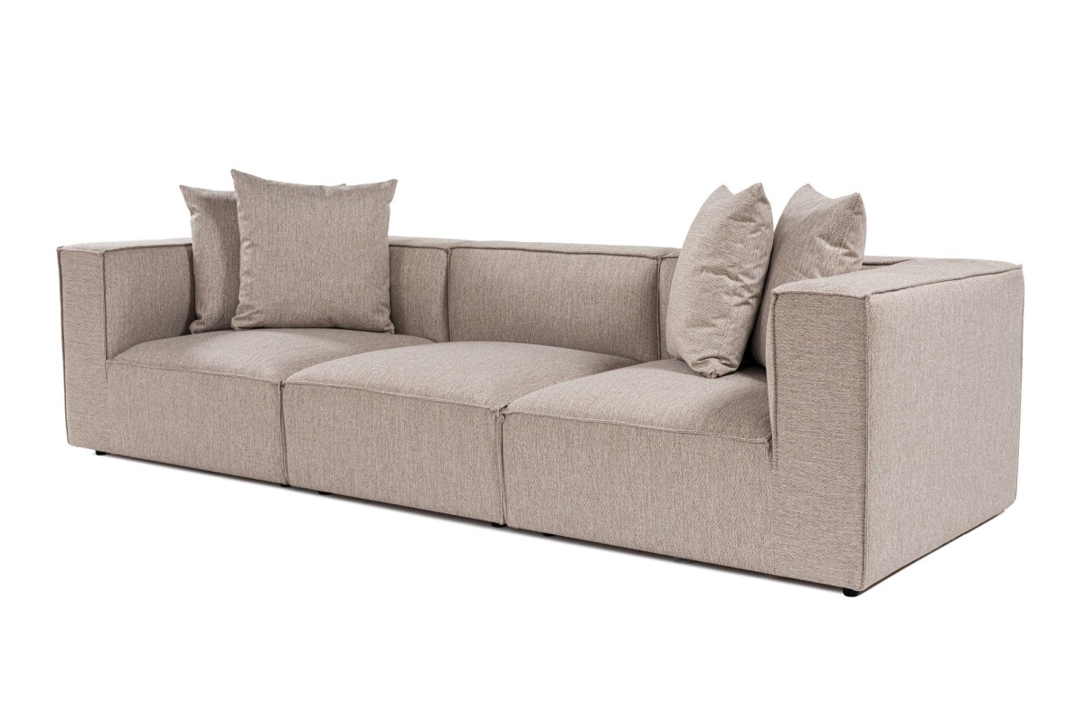 Hanah Home Třímístná pohovka Sora 325 cm pískově béžová