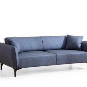 Hanah Home Třímístná rozkládací pohovka Belissimo 220 cm modrá