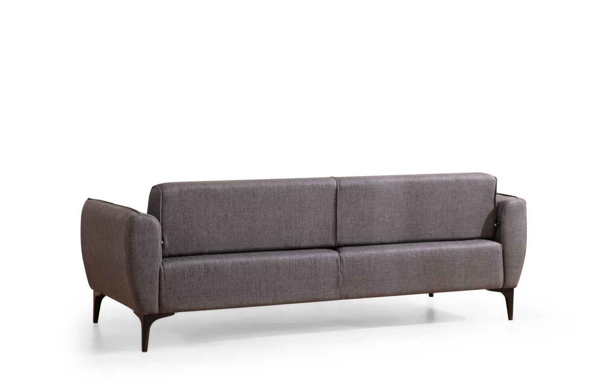 Hanah Home Třímístná rozkládací pohovka Belissimo 220 cm tmavě šedá - Obrázek 2