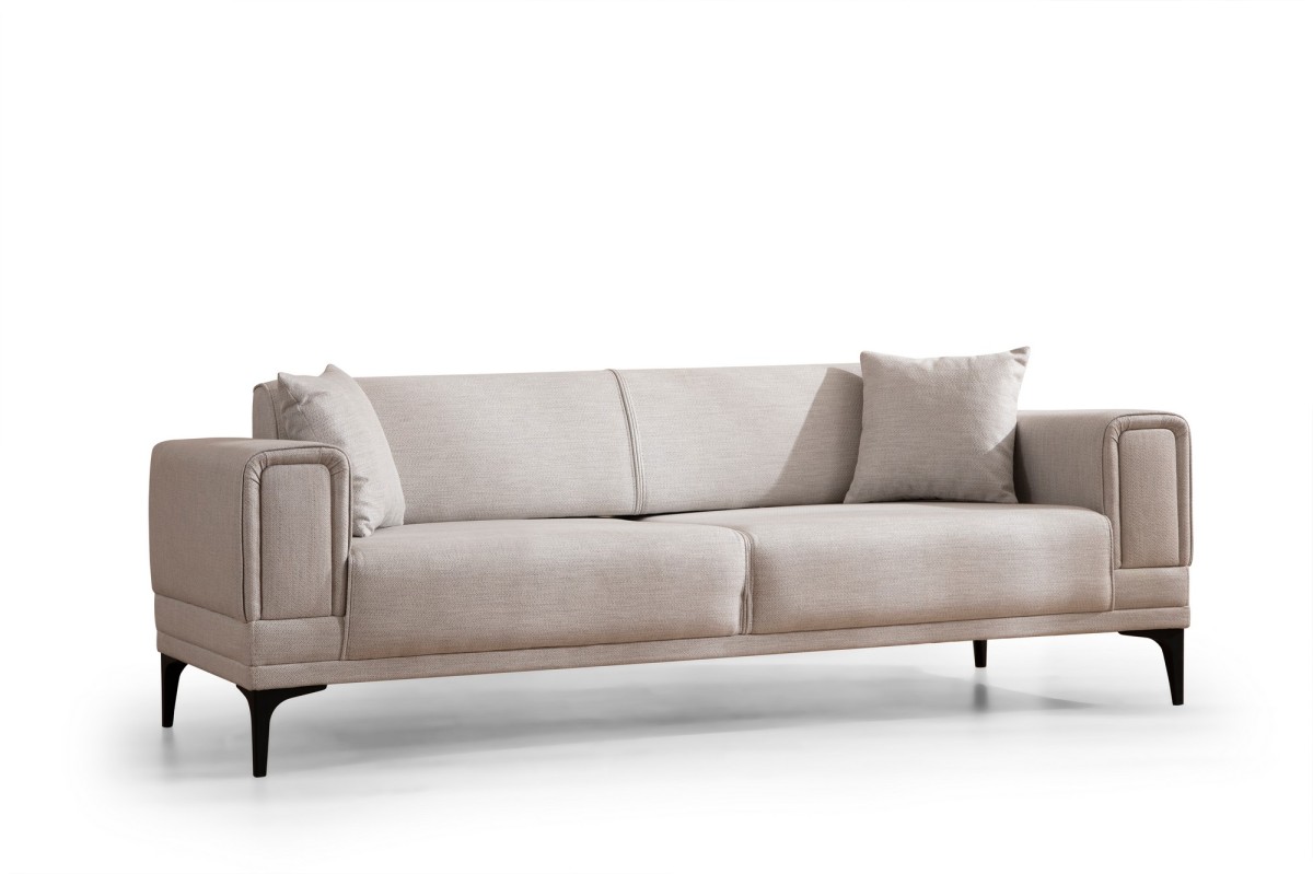 Hanah Home Třímístná rozkládací pohovka Horizon 230 cm ecru
