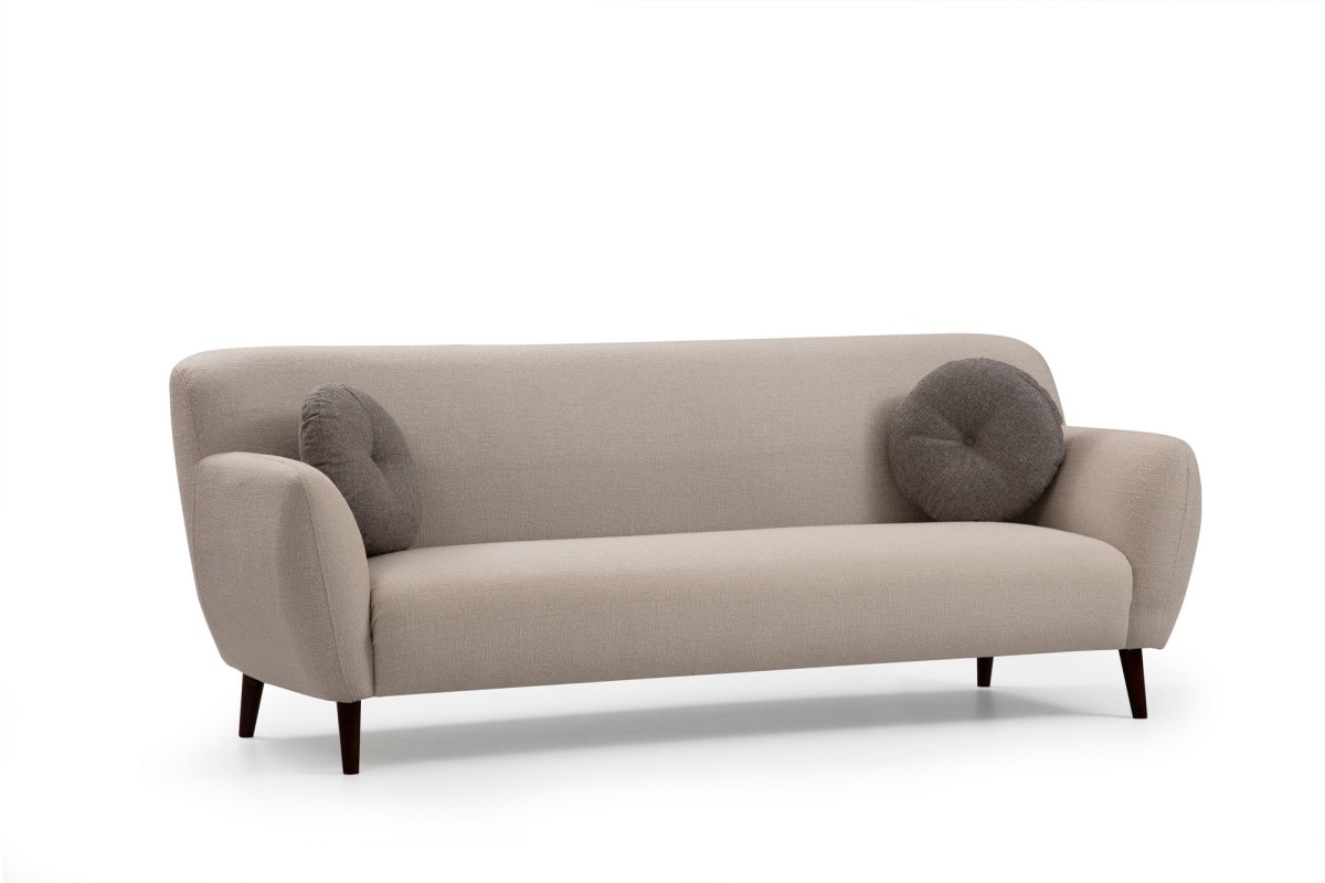 Hanah Home Třímístní pohovka Enna 220 cm béžová